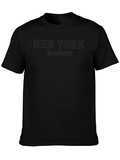 New York in My Heart Black T-Shirt