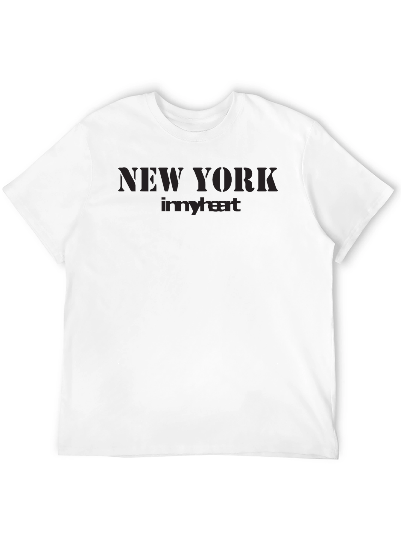 New York in My Heart Black T-Shirt