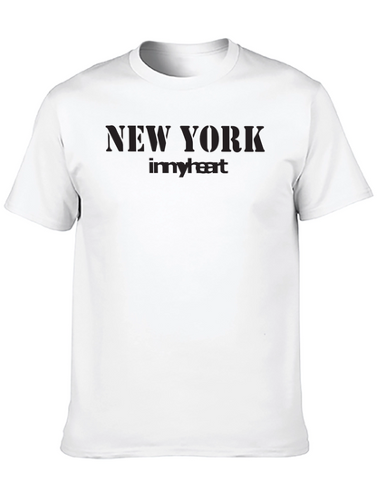 New York in My Heart Black T-Shirt