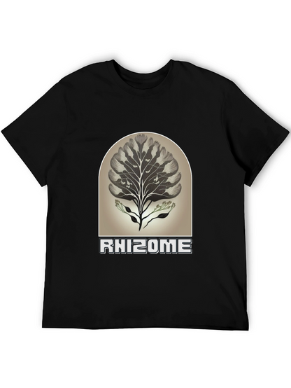 Rhizome Graphic Tee - Nature Inspired Unisex T-Shirt