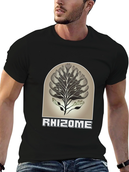 Rhizome Graphic Tee - Nature Inspired Unisex T-Shirt