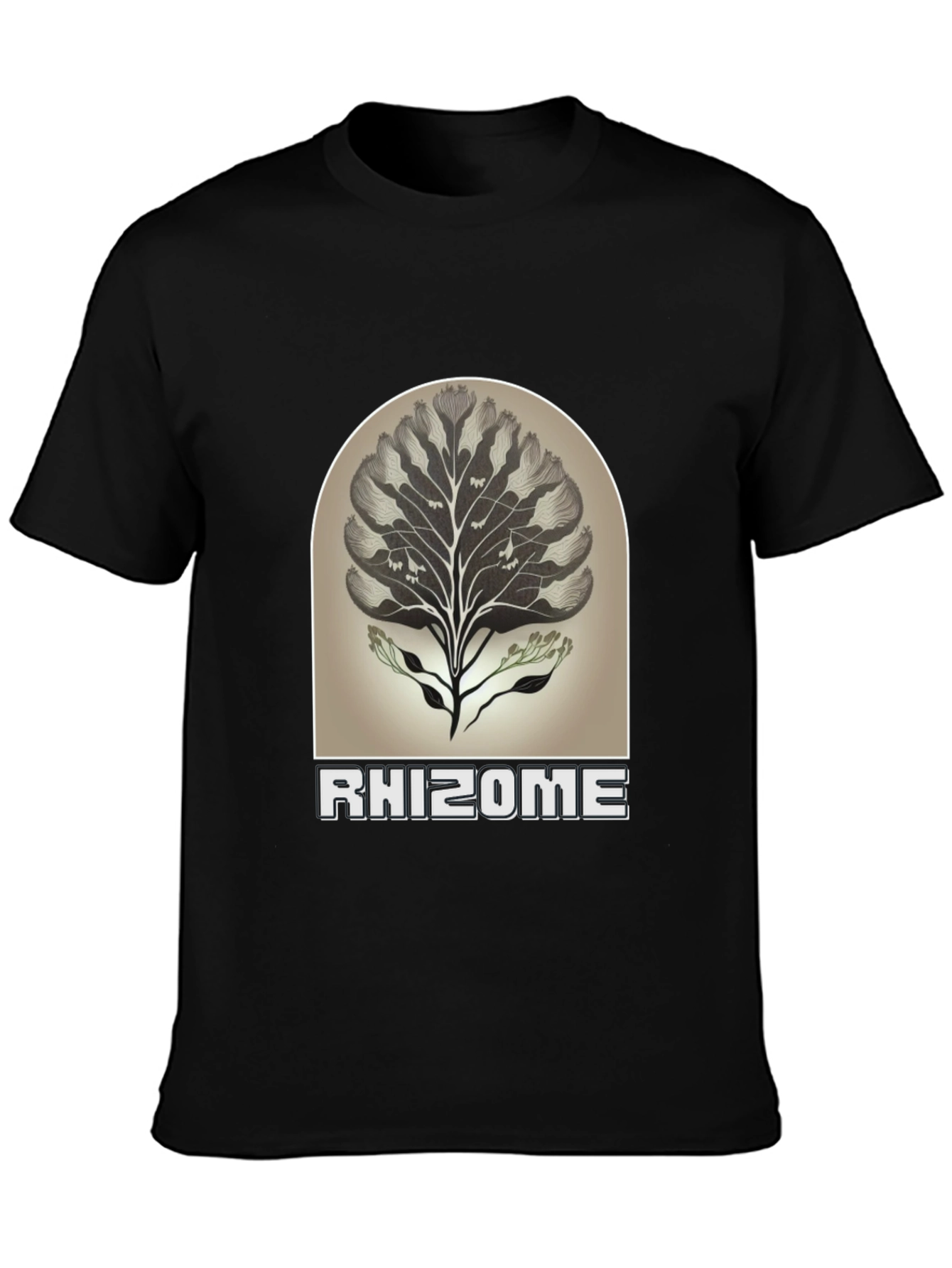 Rhizome Graphic Tee - Nature Inspired Unisex T-Shirt