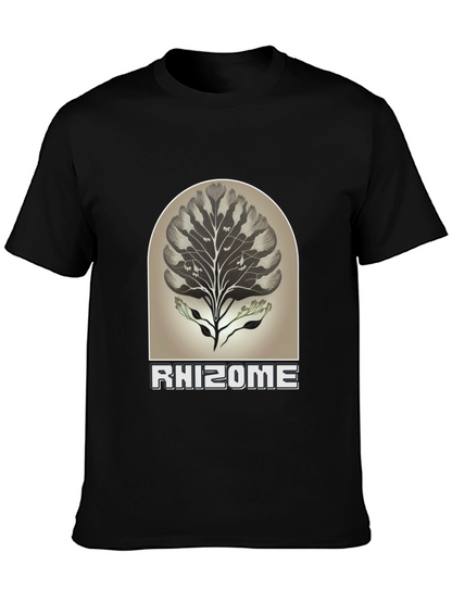 Rhizome Graphic Tee - Nature Inspired Unisex T-Shirt