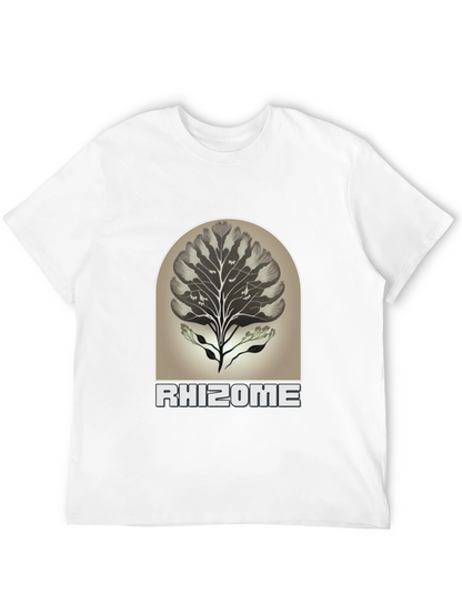 Rhizome Graphic Tee - Nature Inspired Unisex T-Shirt