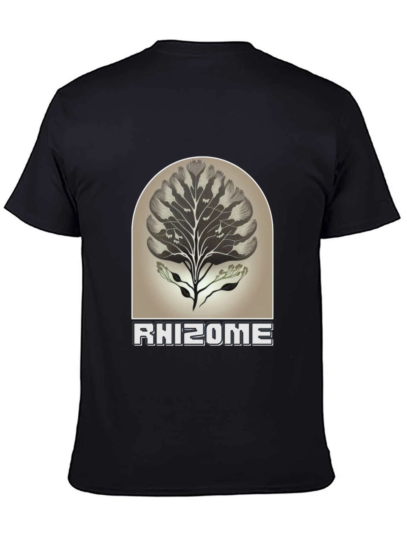 Rhizome Graphic Tee - Nature Inspired Unisex T-Shirt