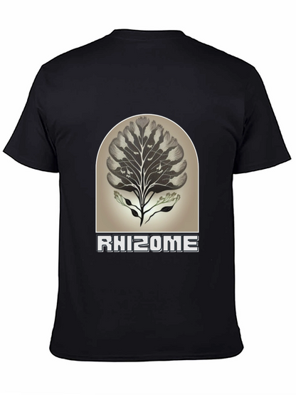 Rhizome Graphic Tee - Nature Inspired Unisex T-Shirt