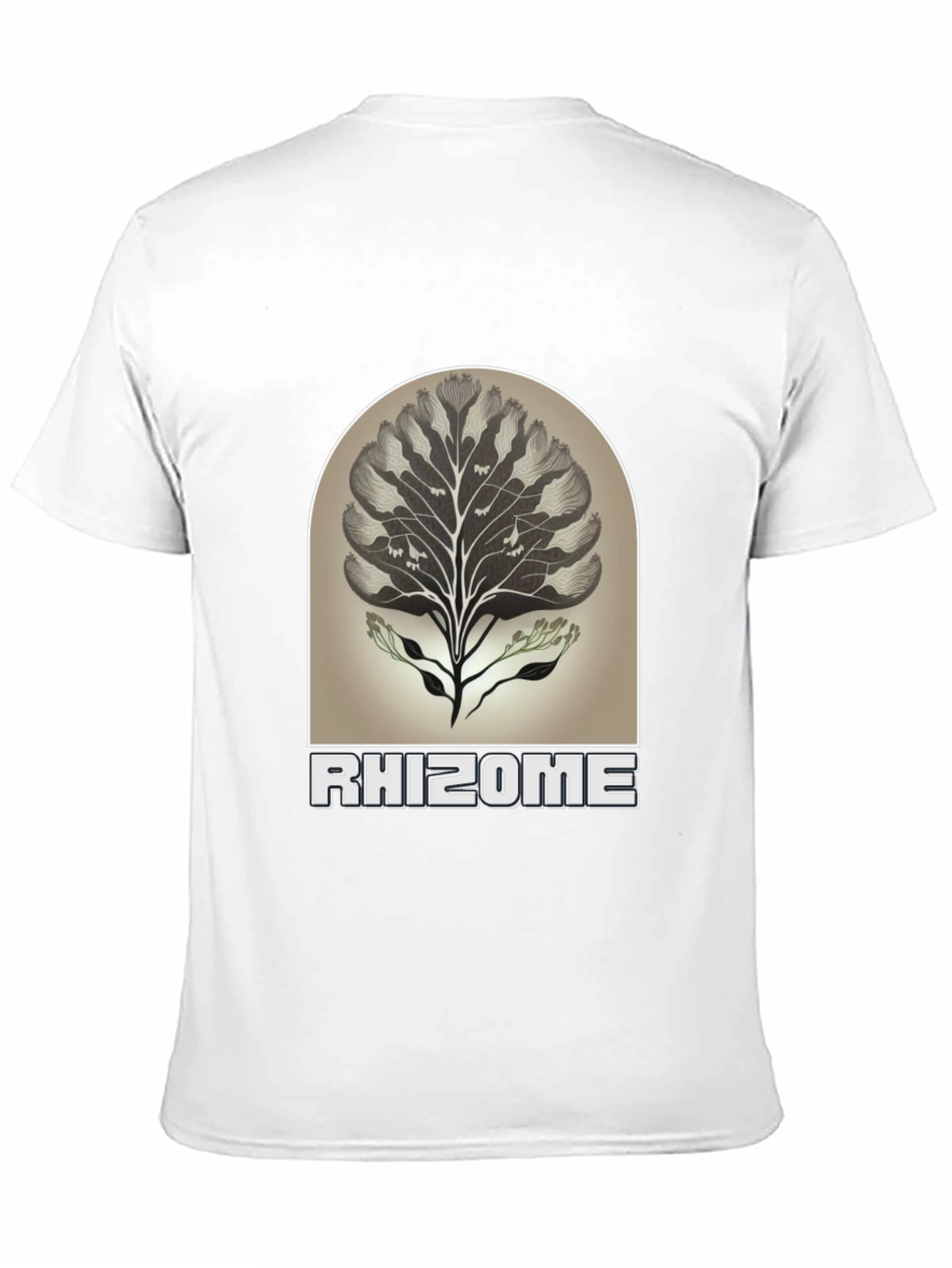 Rhizome Graphic Tee - Nature Inspired Unisex T-Shirt