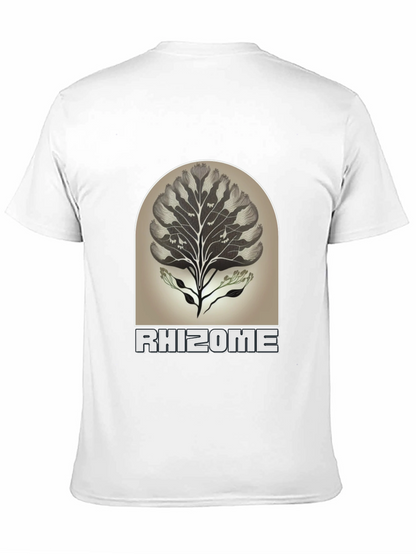 Rhizome Graphic Tee - Nature Inspired Unisex T-Shirt