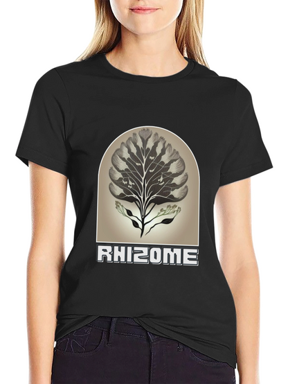 Rhizome Graphic Tee - Nature Inspired Unisex T-Shirt