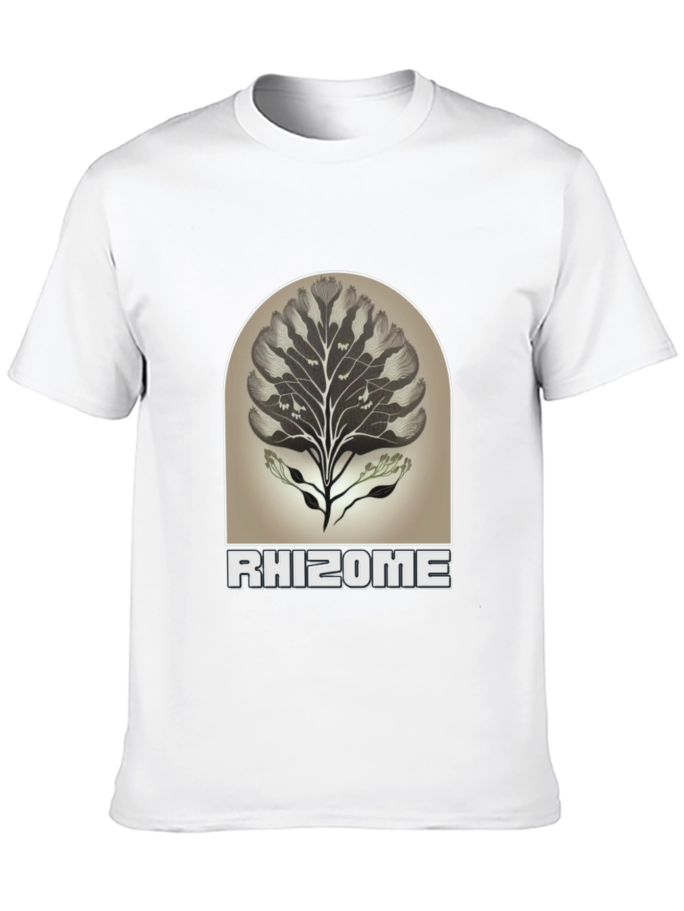 Rhizome Graphic Tee - Nature Inspired Unisex T-Shirt