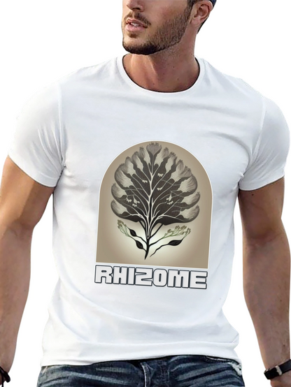 Rhizome Graphic Tee - Nature Inspired Unisex T-Shirt