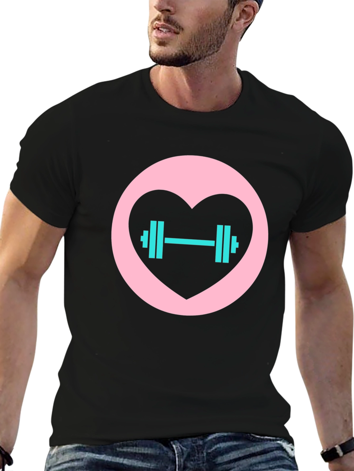 Fitness Heartbeat T-Shirt - Gym Lover Tee