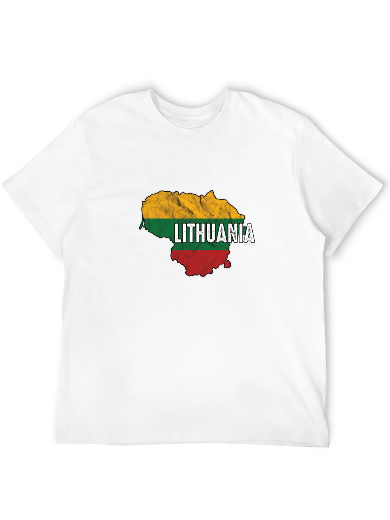 Lithuania Flag Map T-Shirt