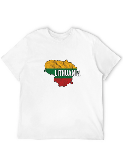 Lithuania Flag Map T-Shirt