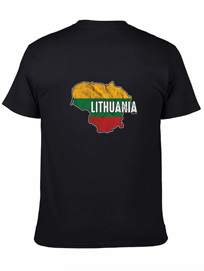 Lithuania Flag Map T-Shirt