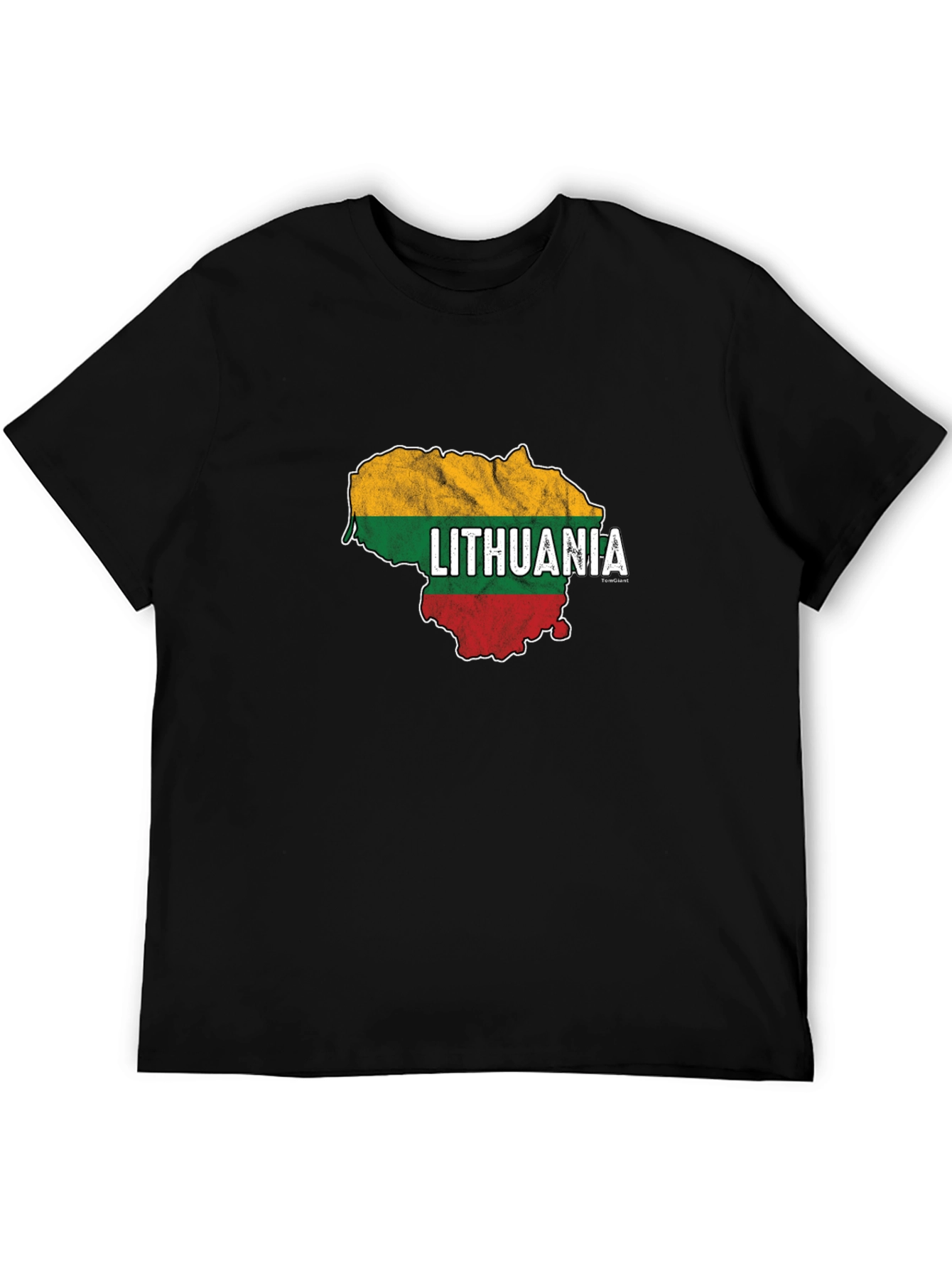 Lithuania Flag Map T-Shirt