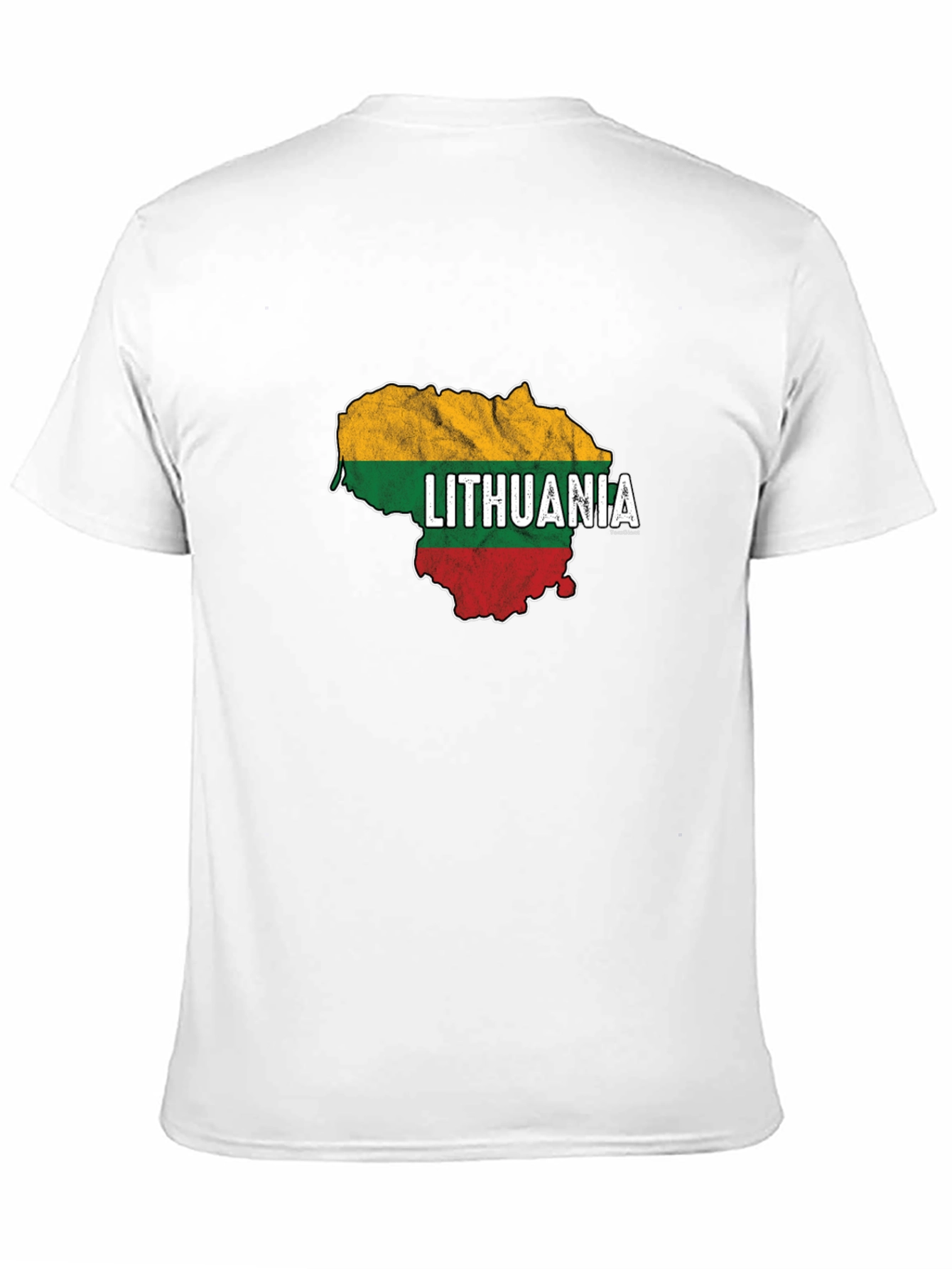 Lithuania Flag Map T-Shirt