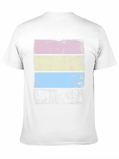 Retro Striped T-Shirt - Distressed Design
