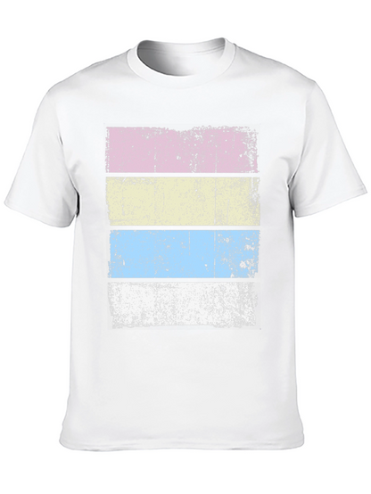 Retro Striped T-Shirt - Distressed Design