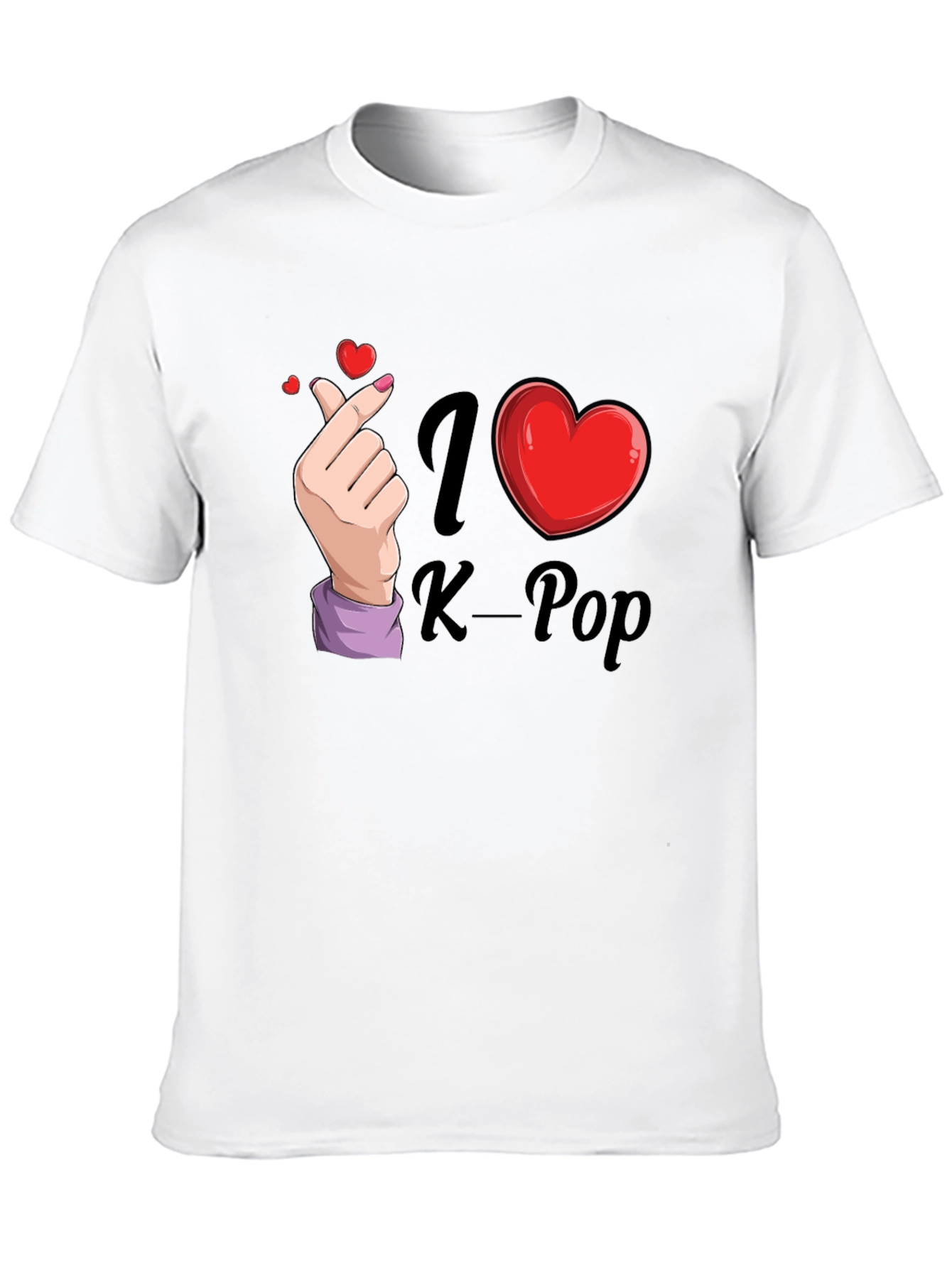 I Heart K-Pop Black T-Shirt