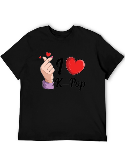 I Heart K-Pop Black T-Shirt