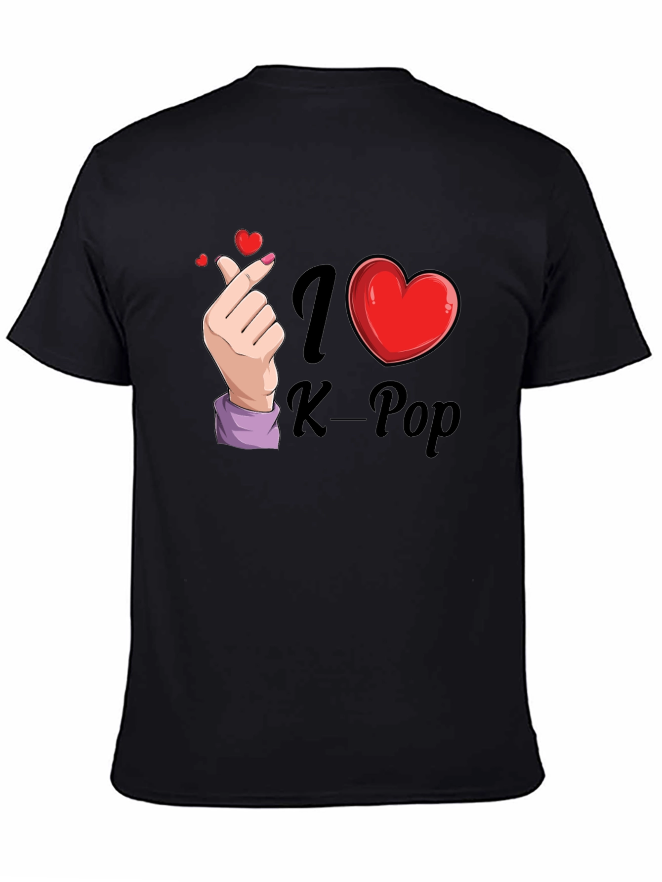 I Heart K-Pop Black T-Shirt