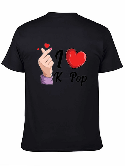 I Heart K-Pop Black T-Shirt