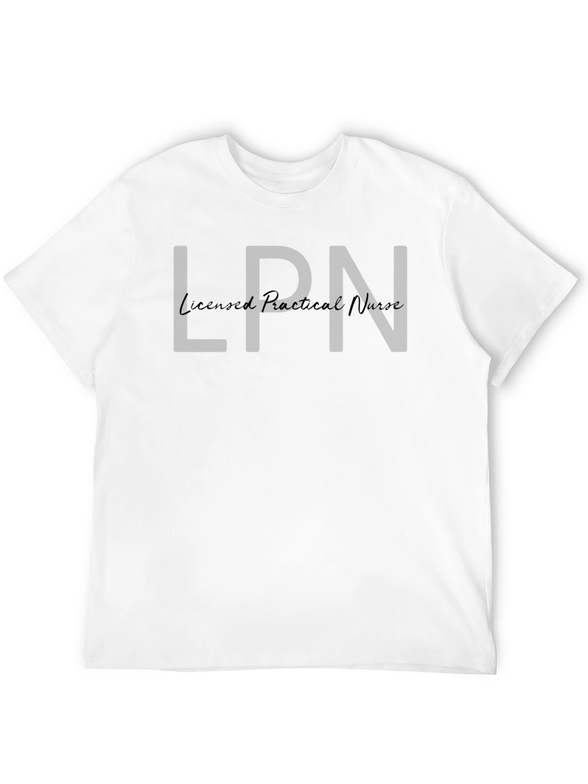 LPN Licensed Practical Nurse Black T-Shirt
