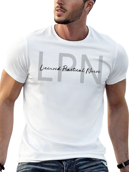 LPN Licensed Practical Nurse Black T-Shirt