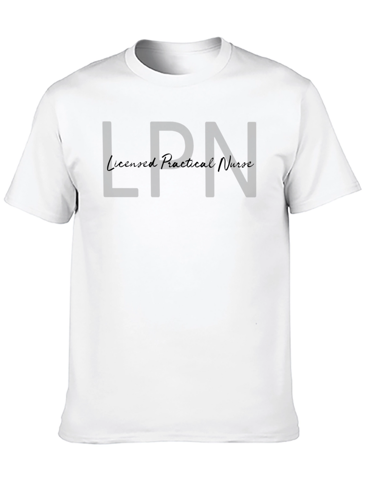 LPN Licensed Practical Nurse Black T-Shirt