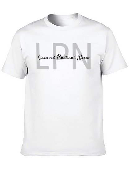 LPN Licensed Practical Nurse Black T-Shirt