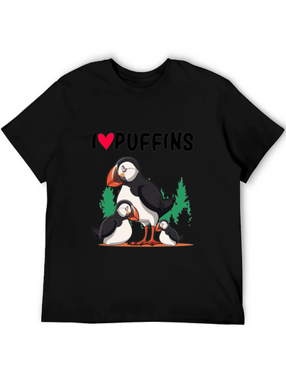 I Love Puffins Graphic T-Shirt