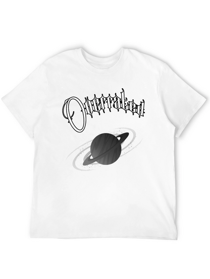 Overrated Saturn Graphic Black T-Shirt