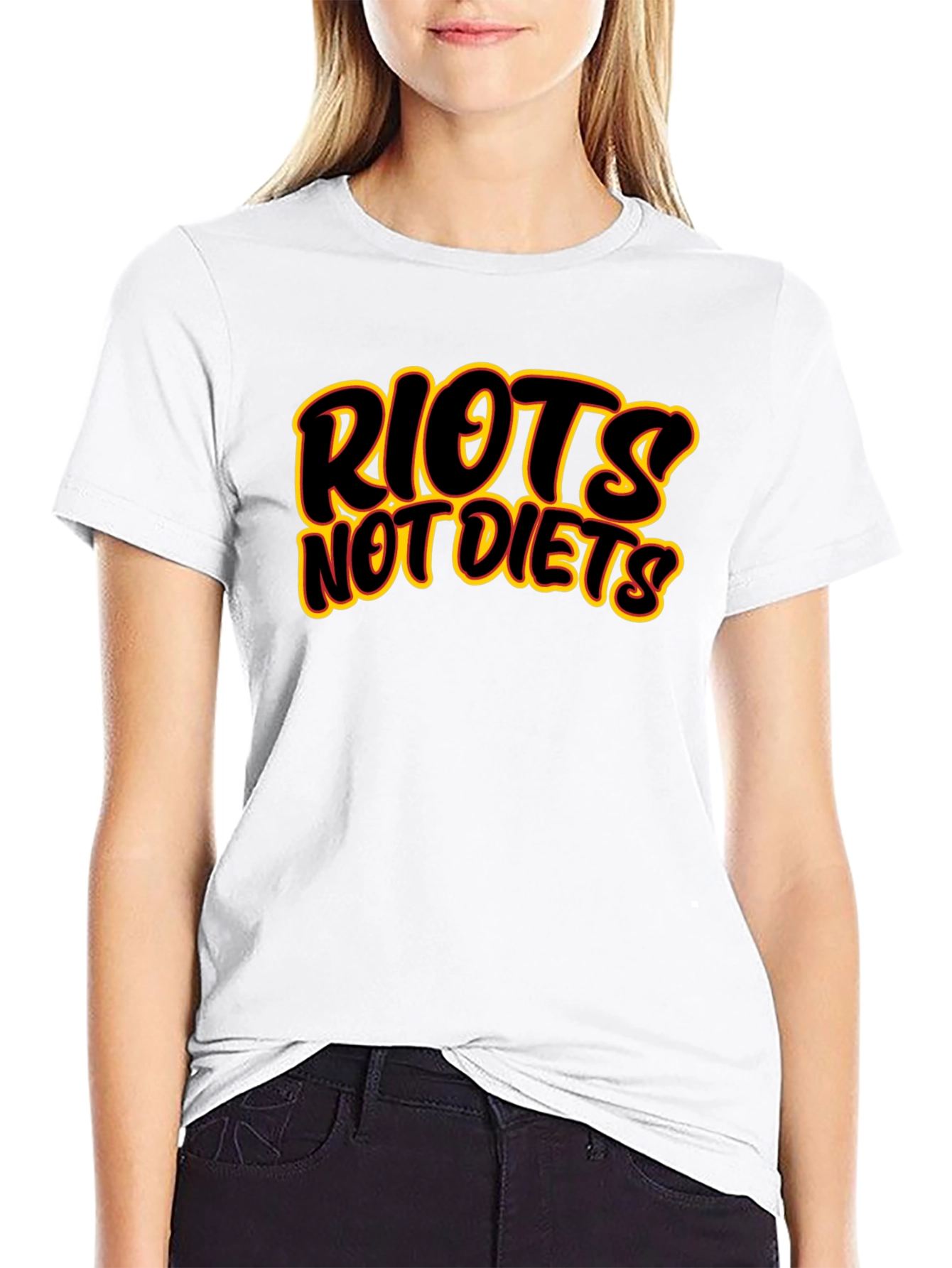 Riots Not Diets Graphic T-Shirt - Bold Statement Tee