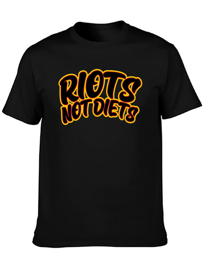 Riots Not Diets Graphic T-Shirt - Bold Statement Tee