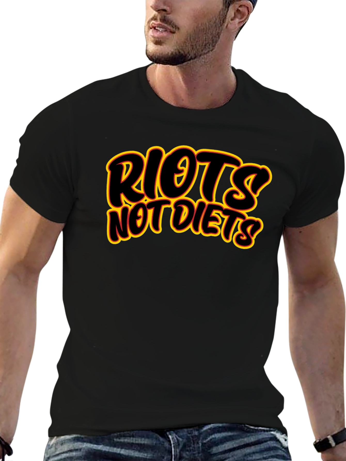 Riots Not Diets Graphic T-Shirt - Bold Statement Tee