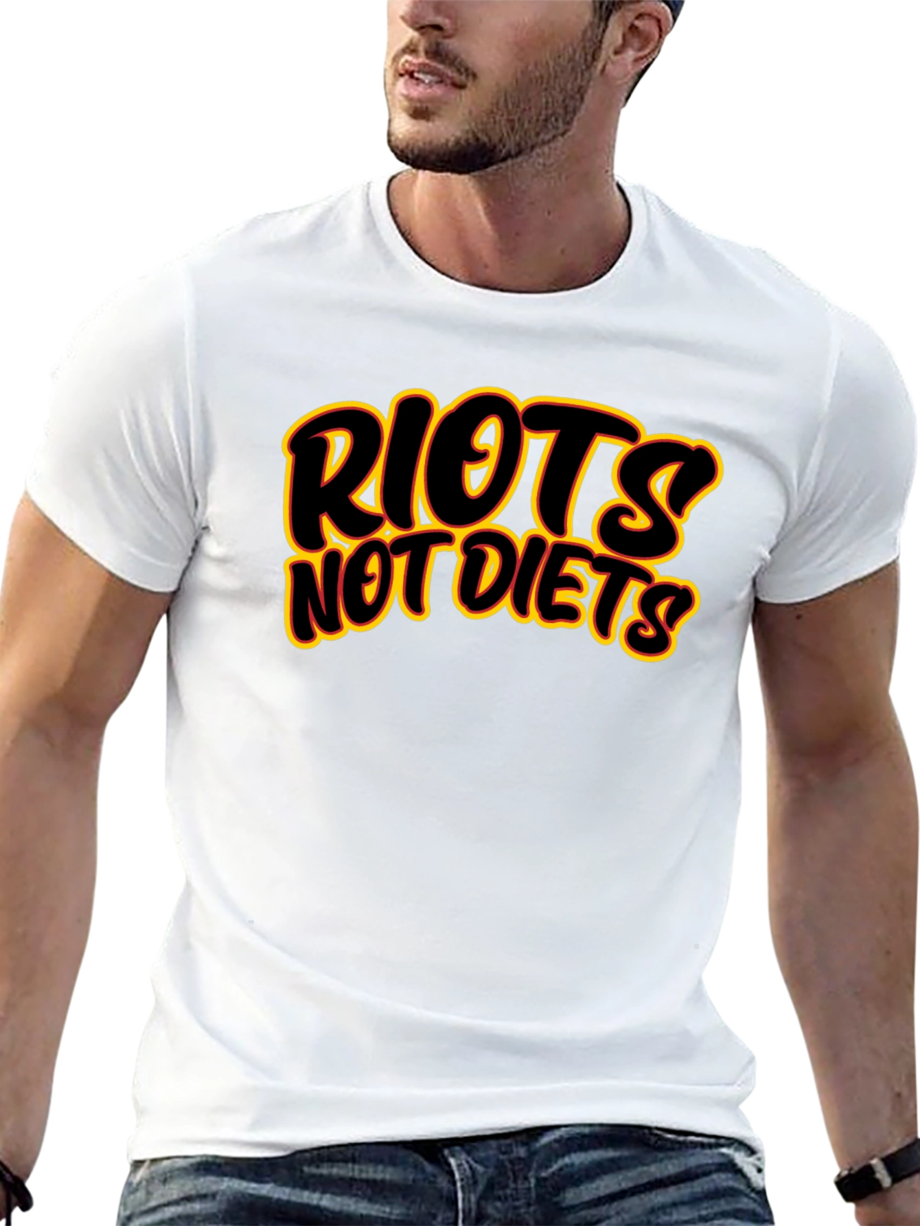 Riots Not Diets Graphic T-Shirt - Bold Statement Tee