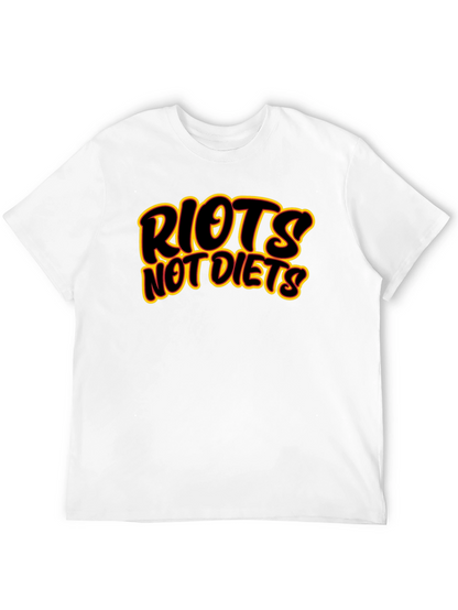 Riots Not Diets Graphic T-Shirt - Bold Statement Tee