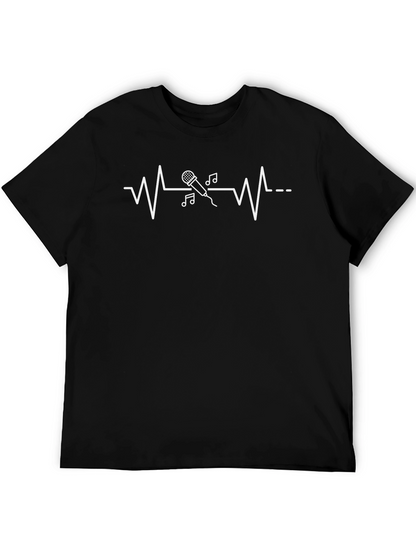 Singers Heartbeat Tee - Music Lover T-Shirt