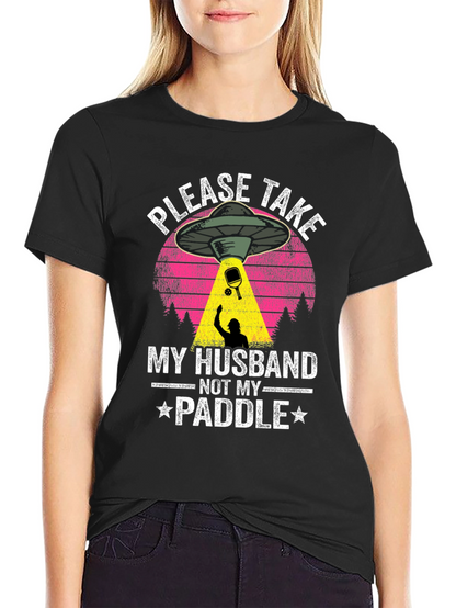 Funny Pickleball UFO Abduction T-Shirt