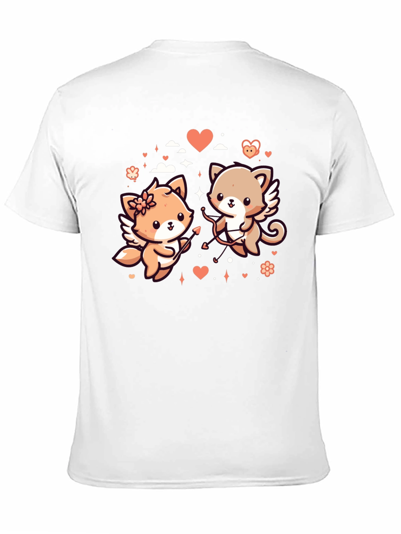 Valentines Day Cats Graphic T-Shirt