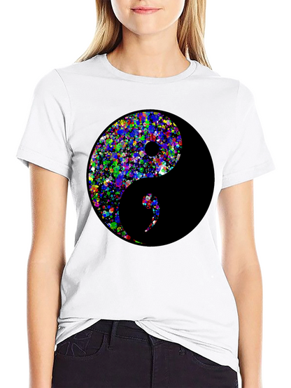Yin Yang Splatter T-Shirt - Balance Style