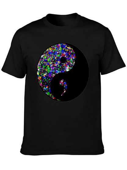 Yin Yang Splatter T-Shirt - Balance Style