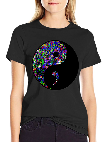 Yin Yang Splatter T-Shirt - Balance Style