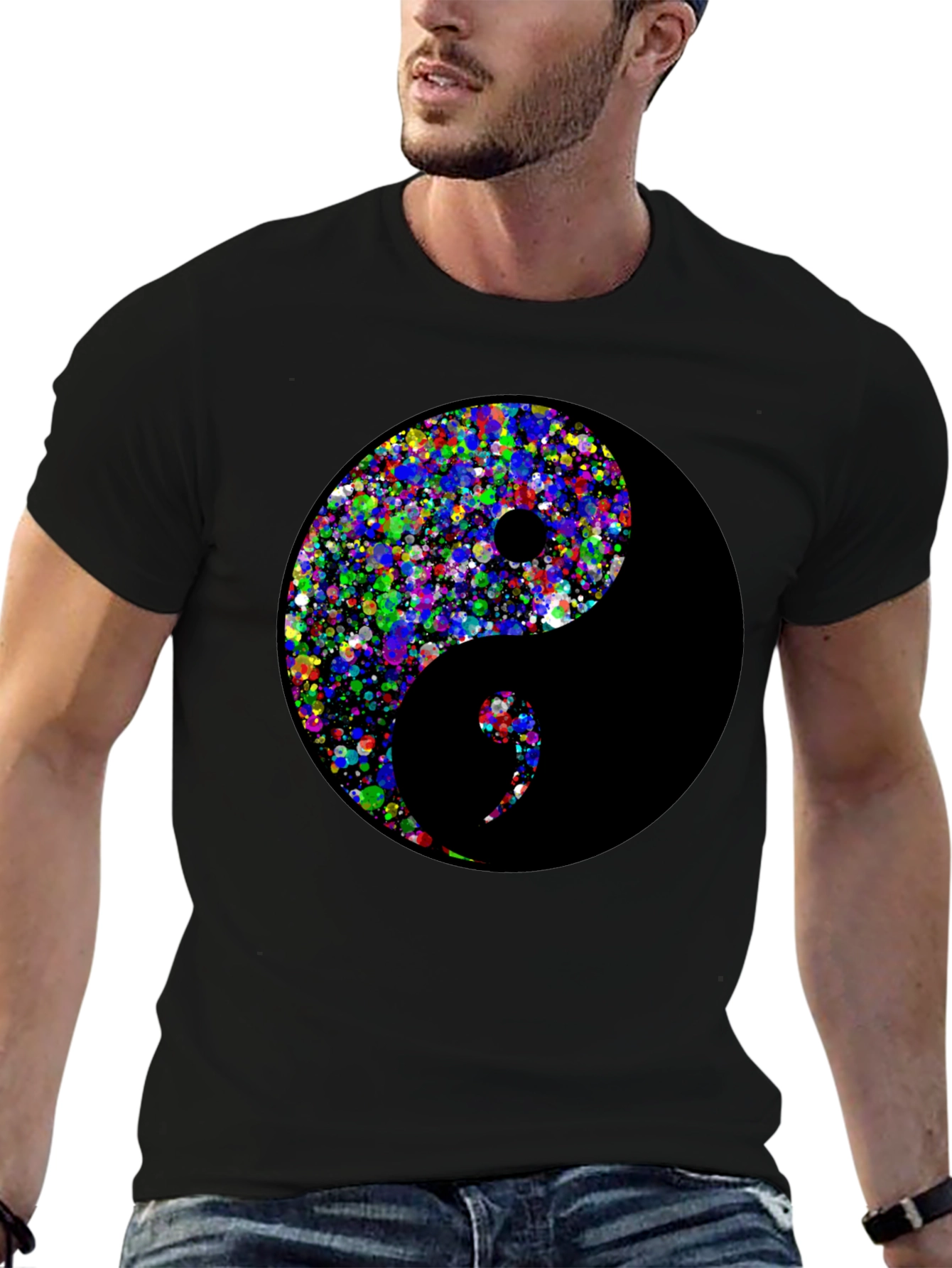 Yin Yang Splatter T-Shirt - Balance Style
