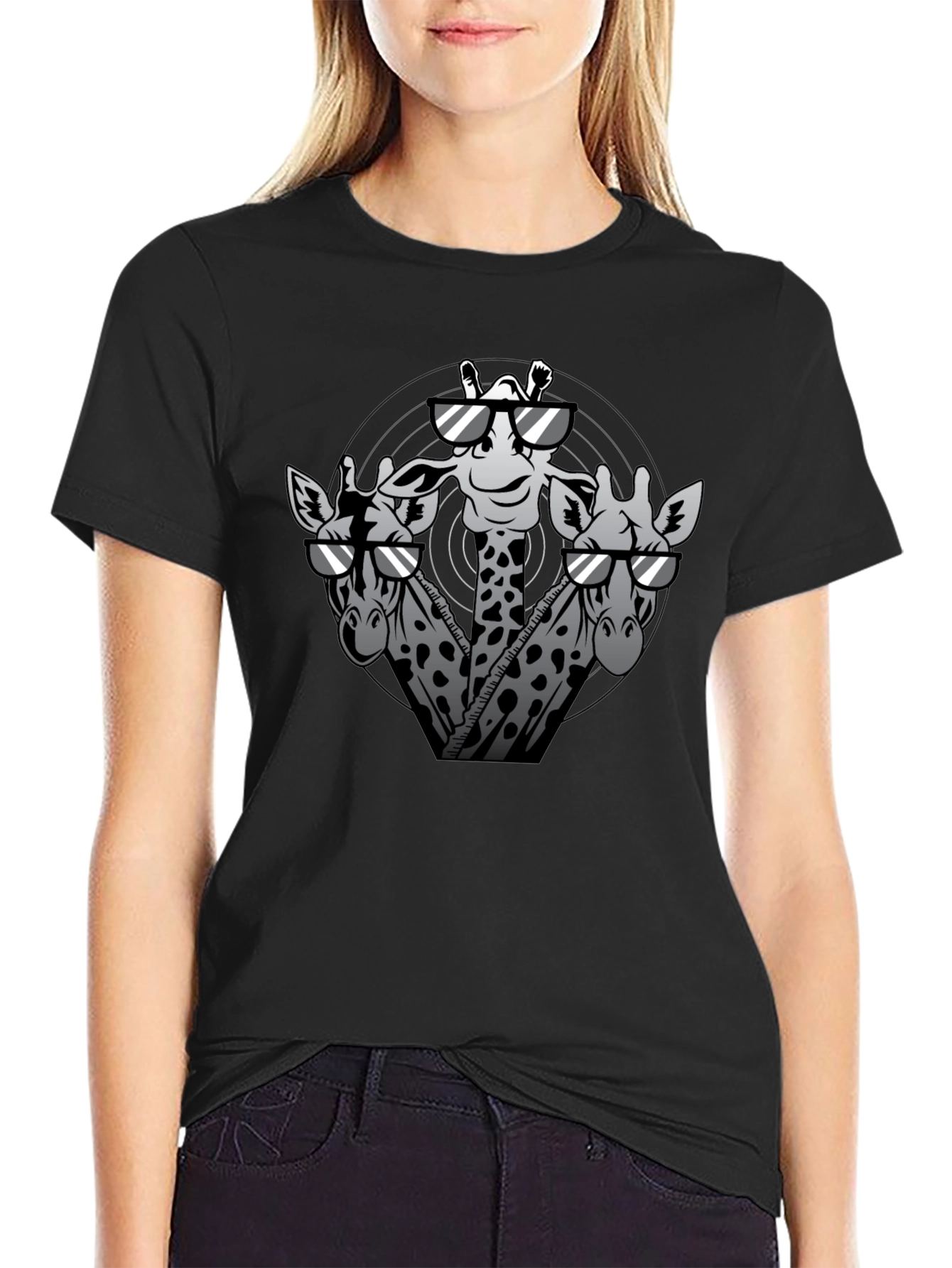 Giraffe Squad Graphic Tee - Cool & Quirky Style