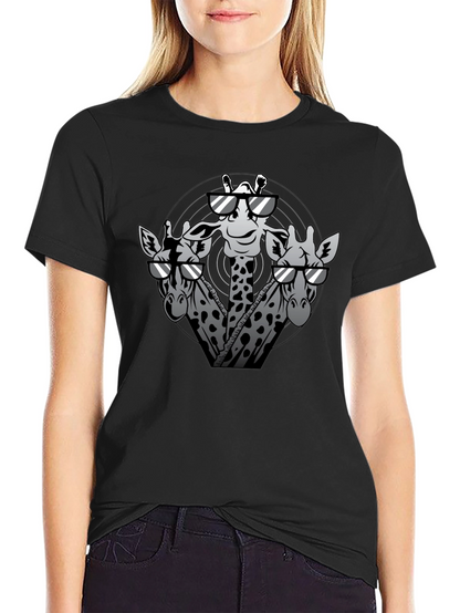 Giraffe Squad Graphic Tee - Cool & Quirky Style