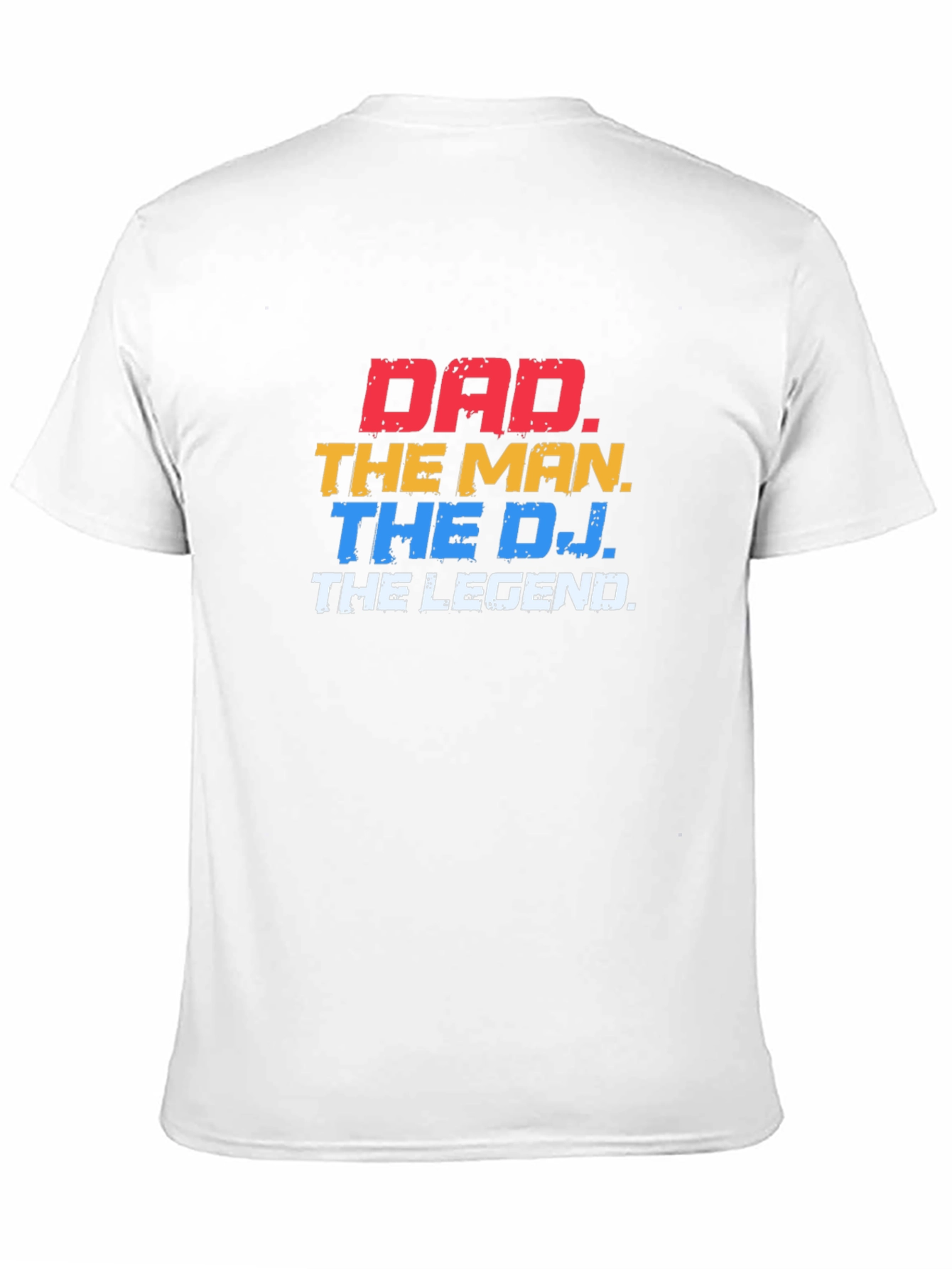 Dad The Man The DJ The Legend Black T-Shirt