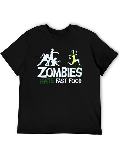 Zombies Hate Fast Food Graphic Tee