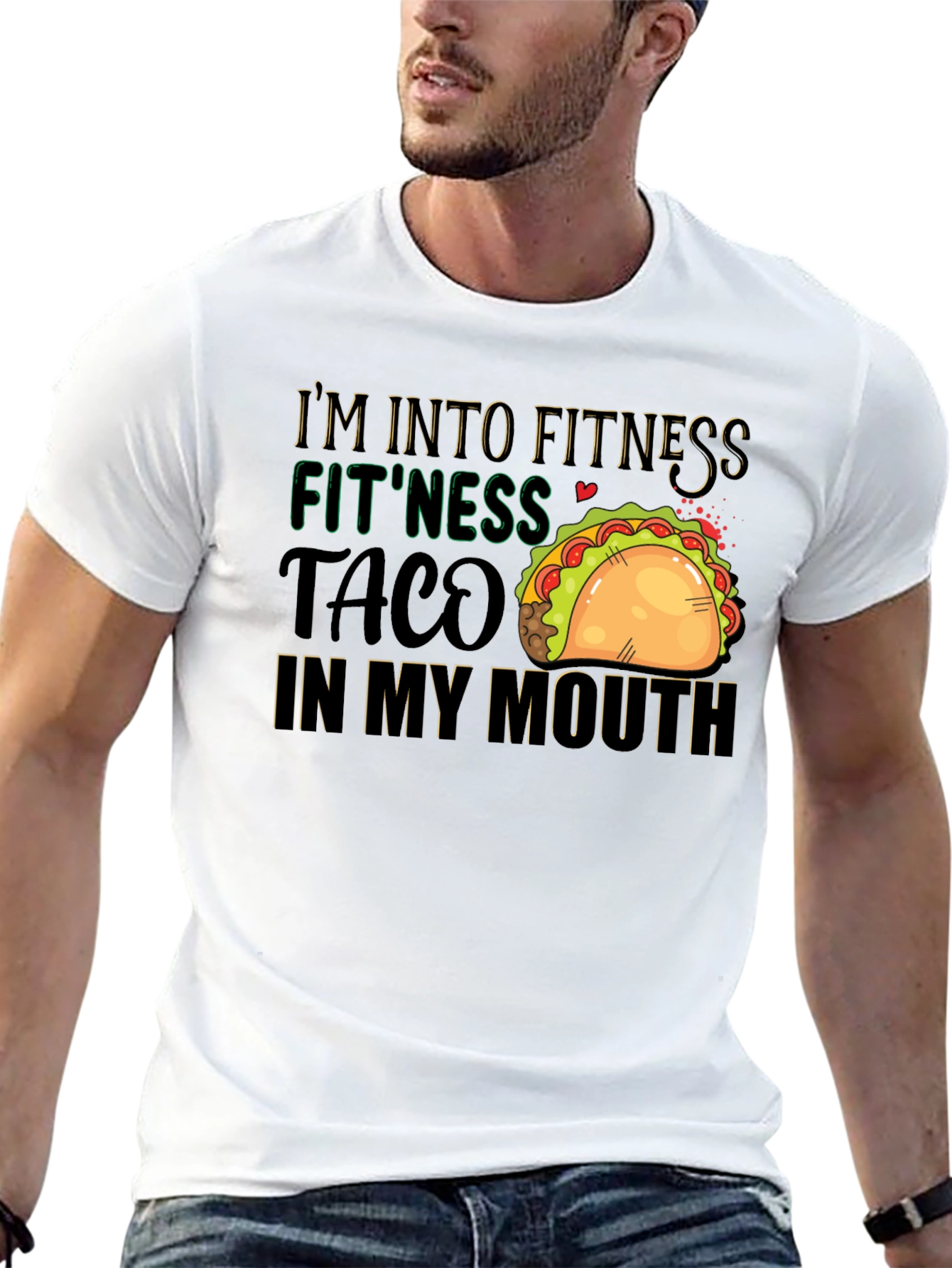 Fitness Taco T-Shirt: Humorous Foodie Workout Tee